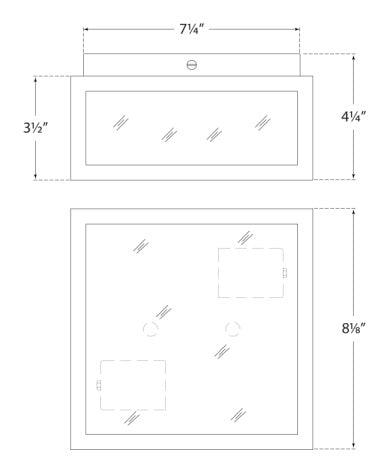 Visual Comfort Fresno Small Framed Flush Mount