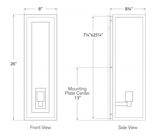 Visual Comfort Fresno Grande 3/4 Wall Lantern