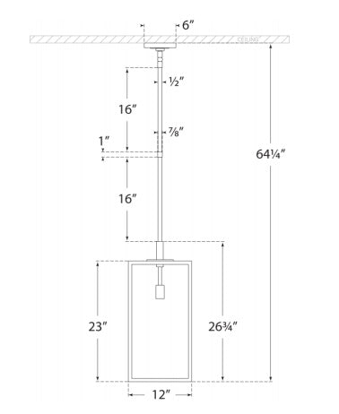 Visual Comfort Fresno Large Hanging Lantern Outdoor Hanging Lights Visual Comfort & Co.   