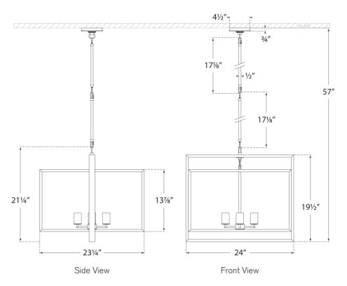 Visual Comfort Halle Medium Wide Lantern