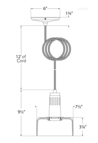 Visual Comfort Iris Single Pendant