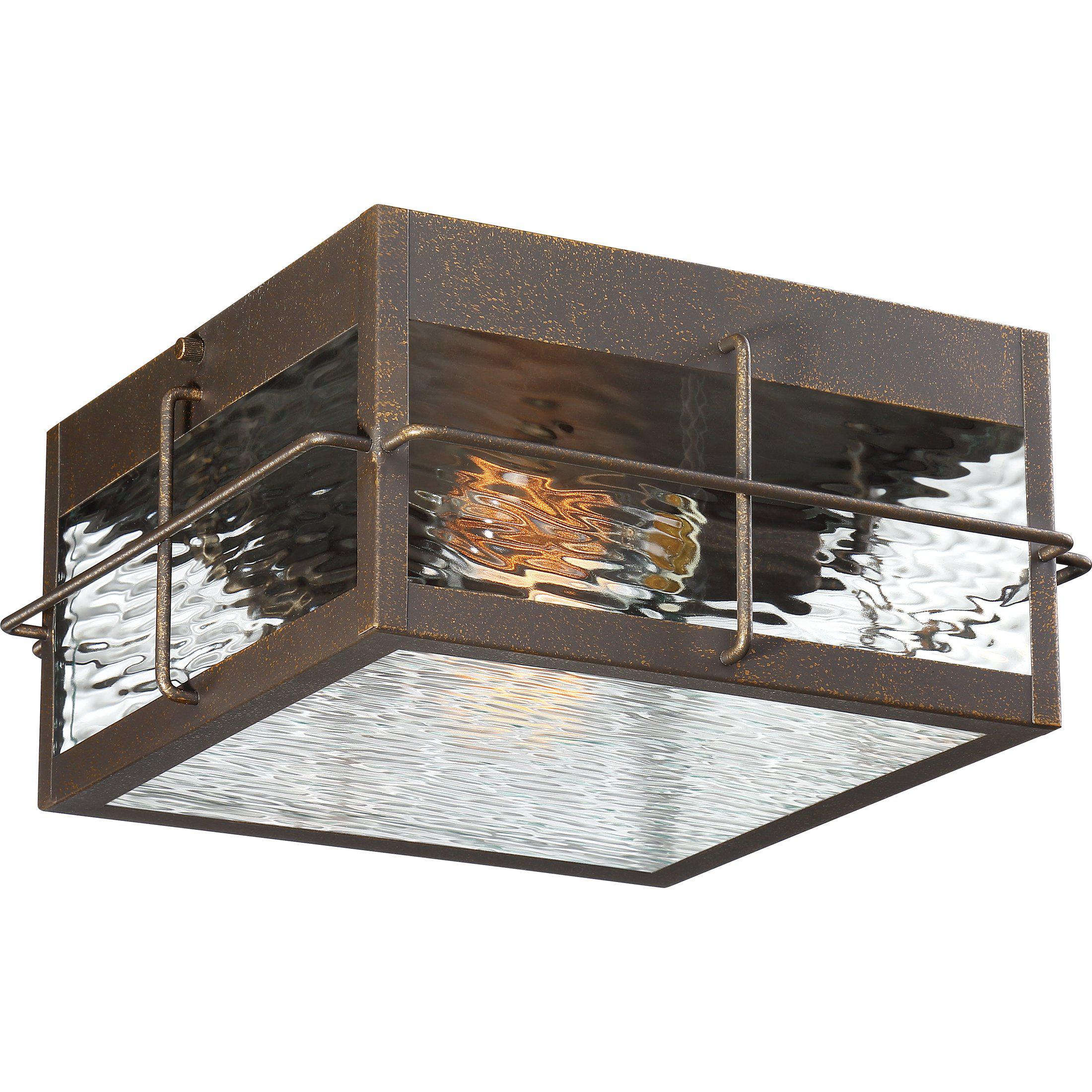 Quoizel Ward Outdoor Lantern, Flush