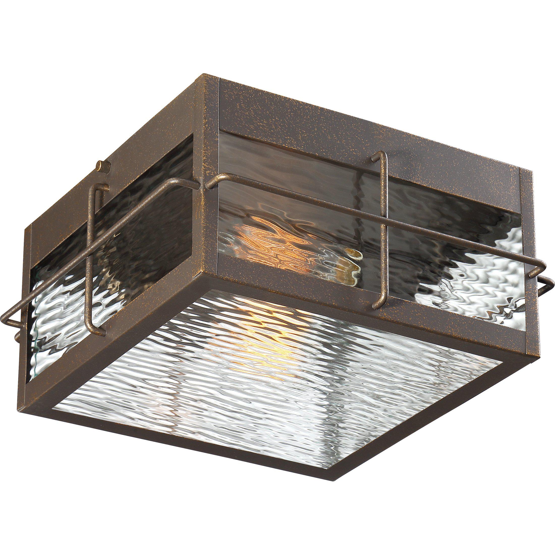 Quoizel Ward Outdoor Lantern, Flush