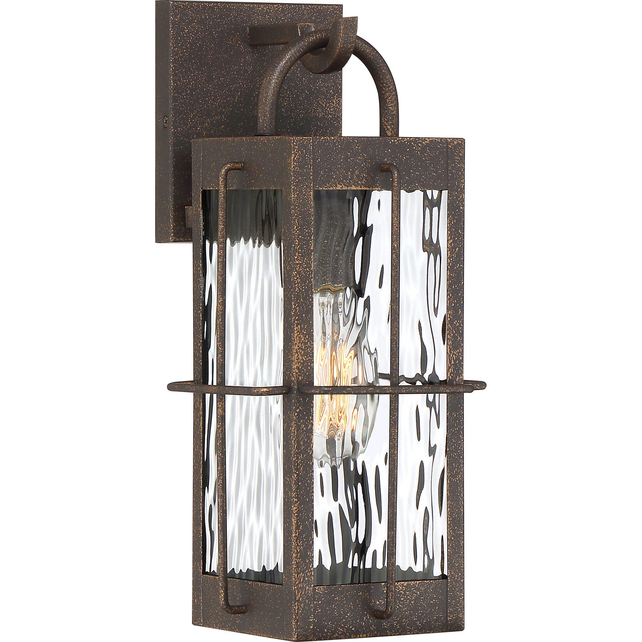 Quoizel  Ward Outdoor Lantern, Small Outdoor Wall Lights Quoizel Gilded Bronze  