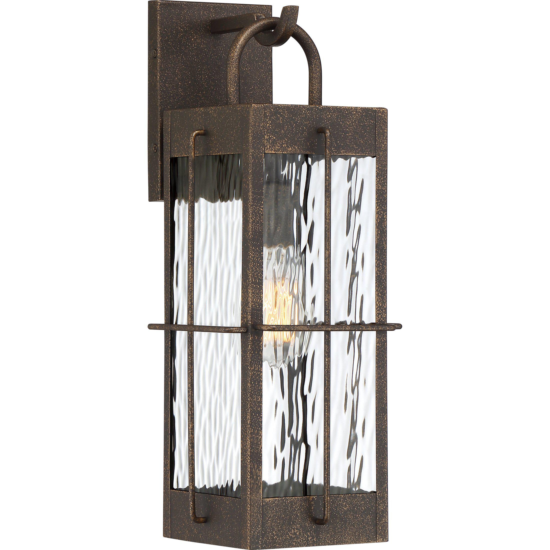 Quoizel  Ward Outdoor Lantern, Medium Outdoor l Wall Quoizel Gilded Bronze  