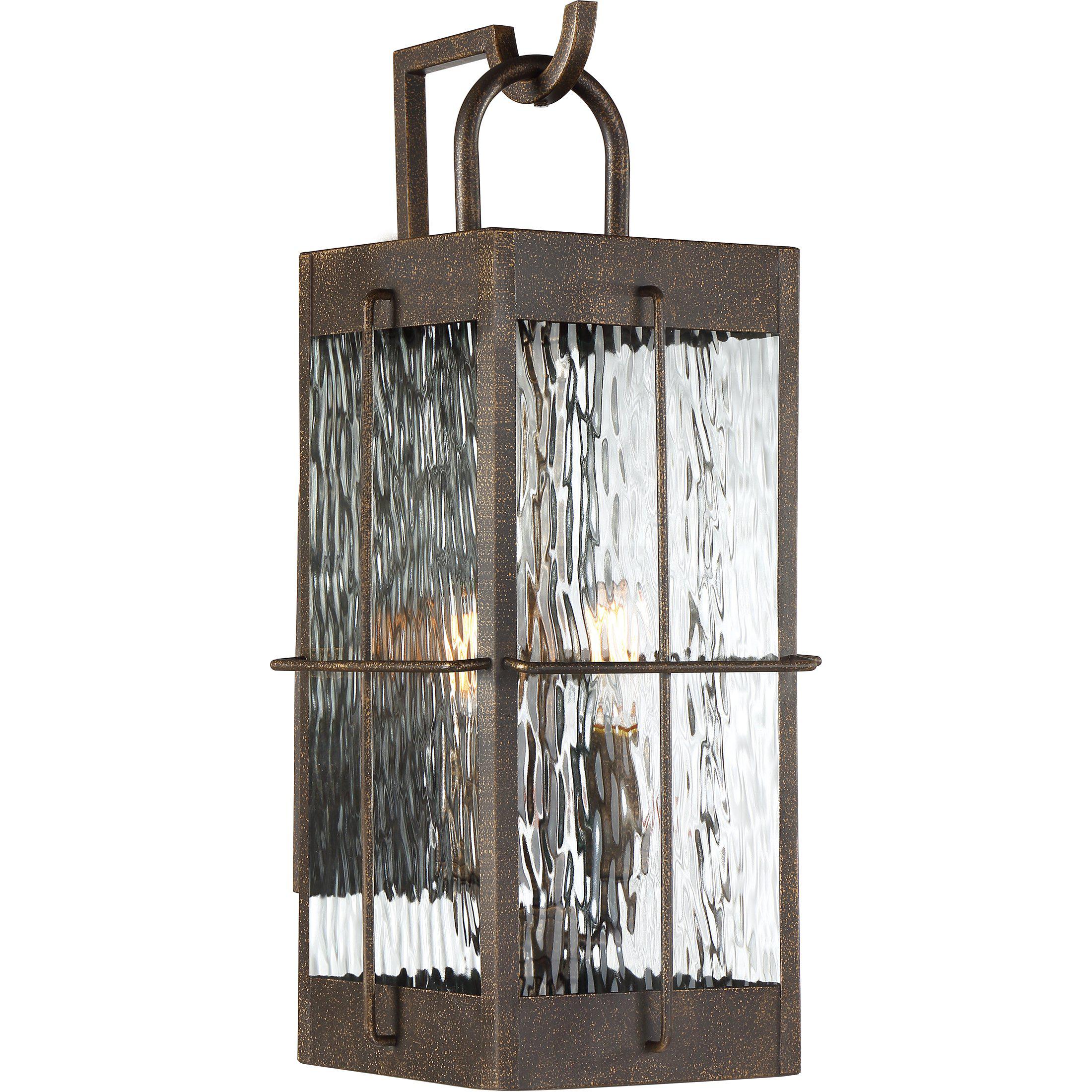 Quoizel  Ward Outdoor Lantern, Large Outdoor Wall Lights Quoizel Gilded Bronze  