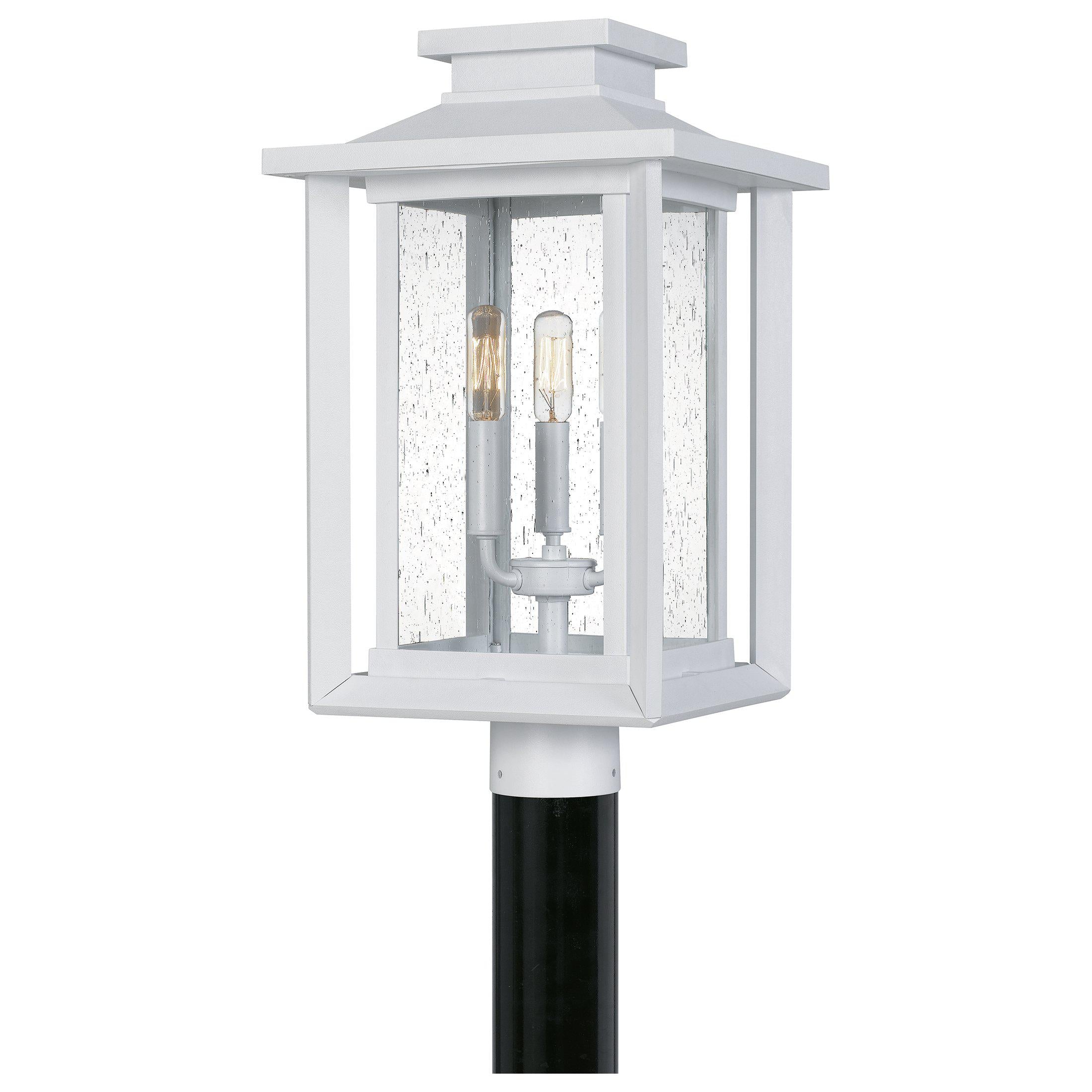 Quoizel  Wakefield Outdoor Lantern, Post Pier & Post Mount Lights Quoizel White Lustre  