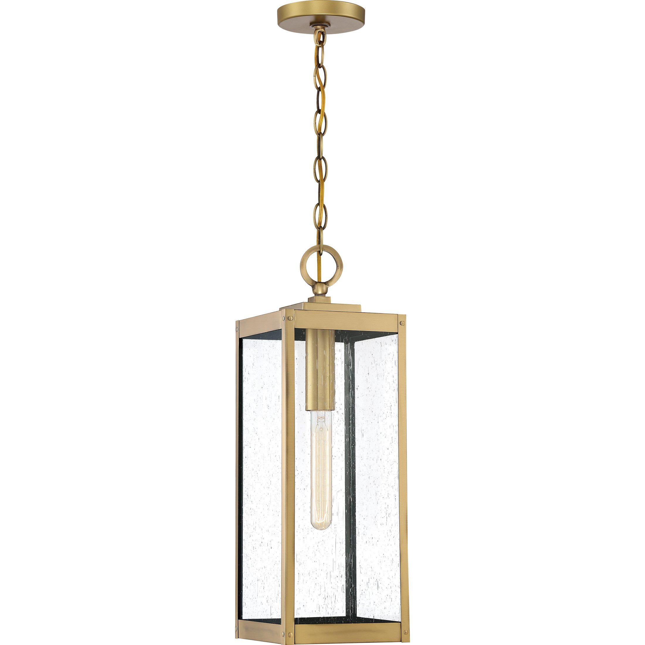 Quoizel  Westover Outdoor Lantern, Hanging Outdoor Hanging Lights Quoizel Antique Brass  