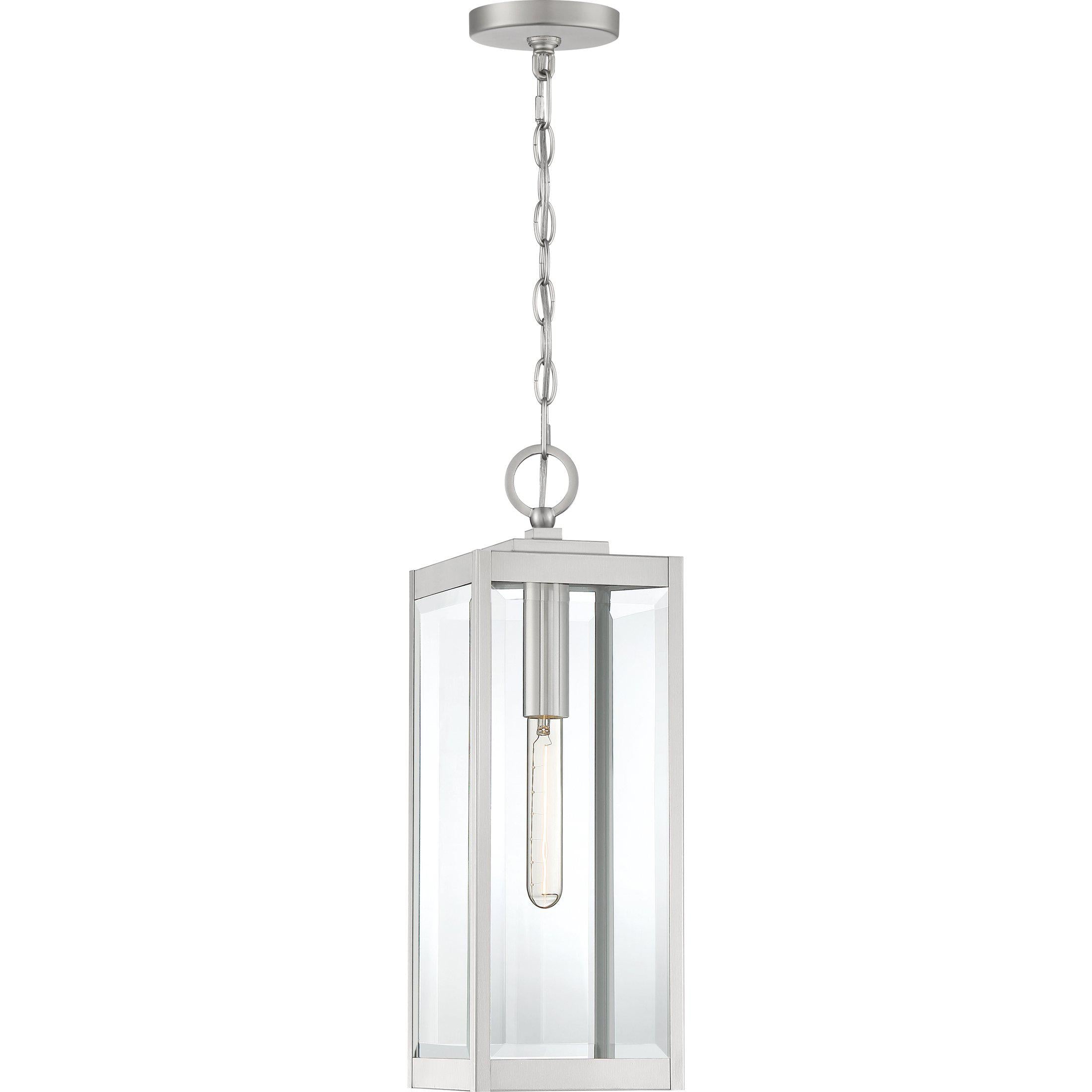 Quoizel  Westover Outdoor Lantern, Hanging Outdoor Hanging Lights Quoizel Stainless Steel  