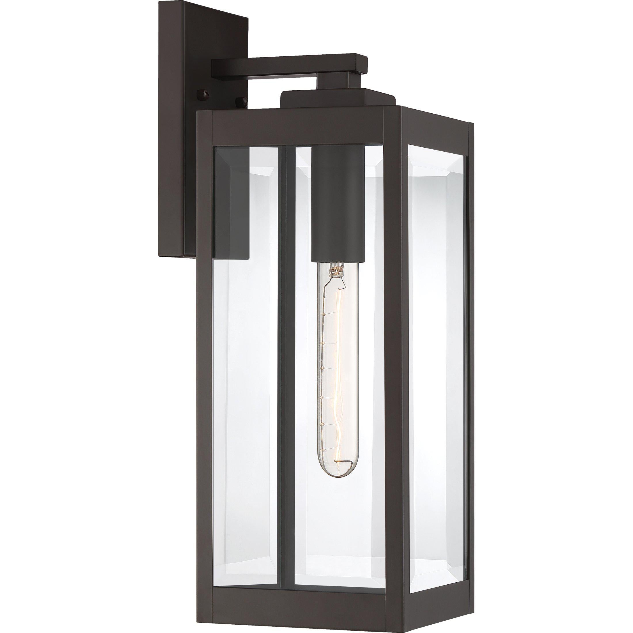 Quoizel  Westover Outdoor Lantern, Medium WVR8406 Outdoor l Wall Quoizel Western Bronze  