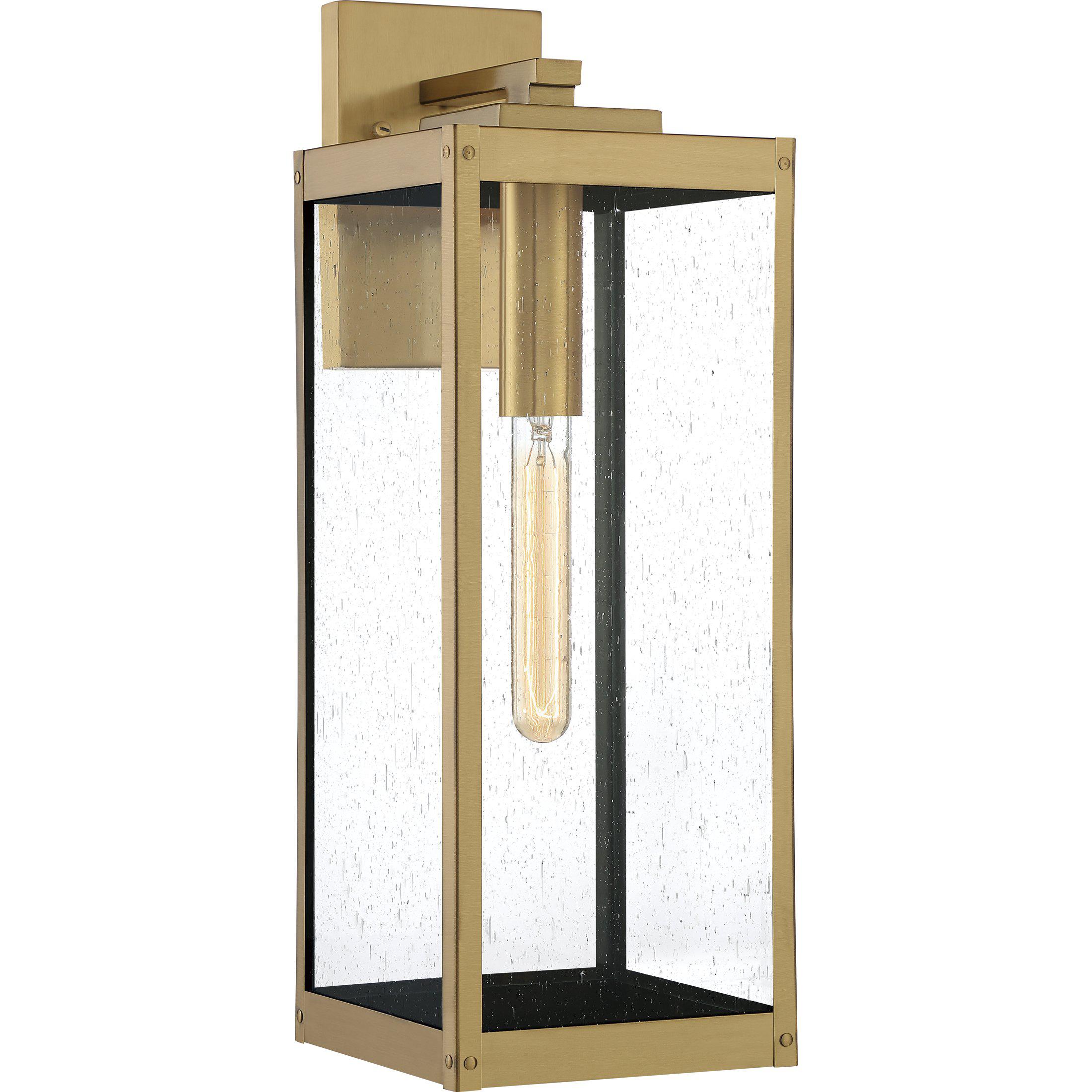 Quoizel  Westover Outdoor Lantern, Large Outdoor Wall Lights Quoizel Antique Brass  