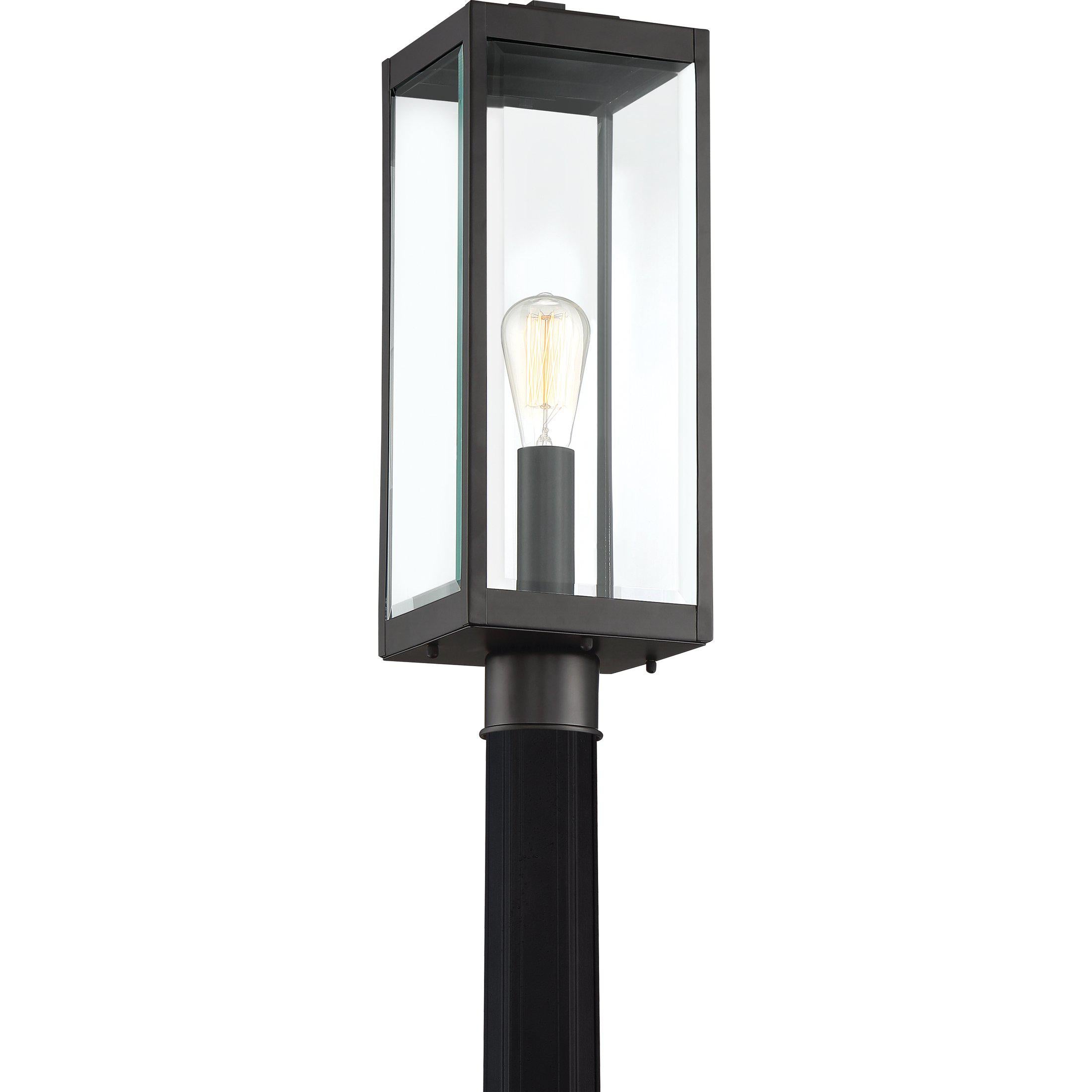 Quoizel Westover Outdoor Lantern, Post