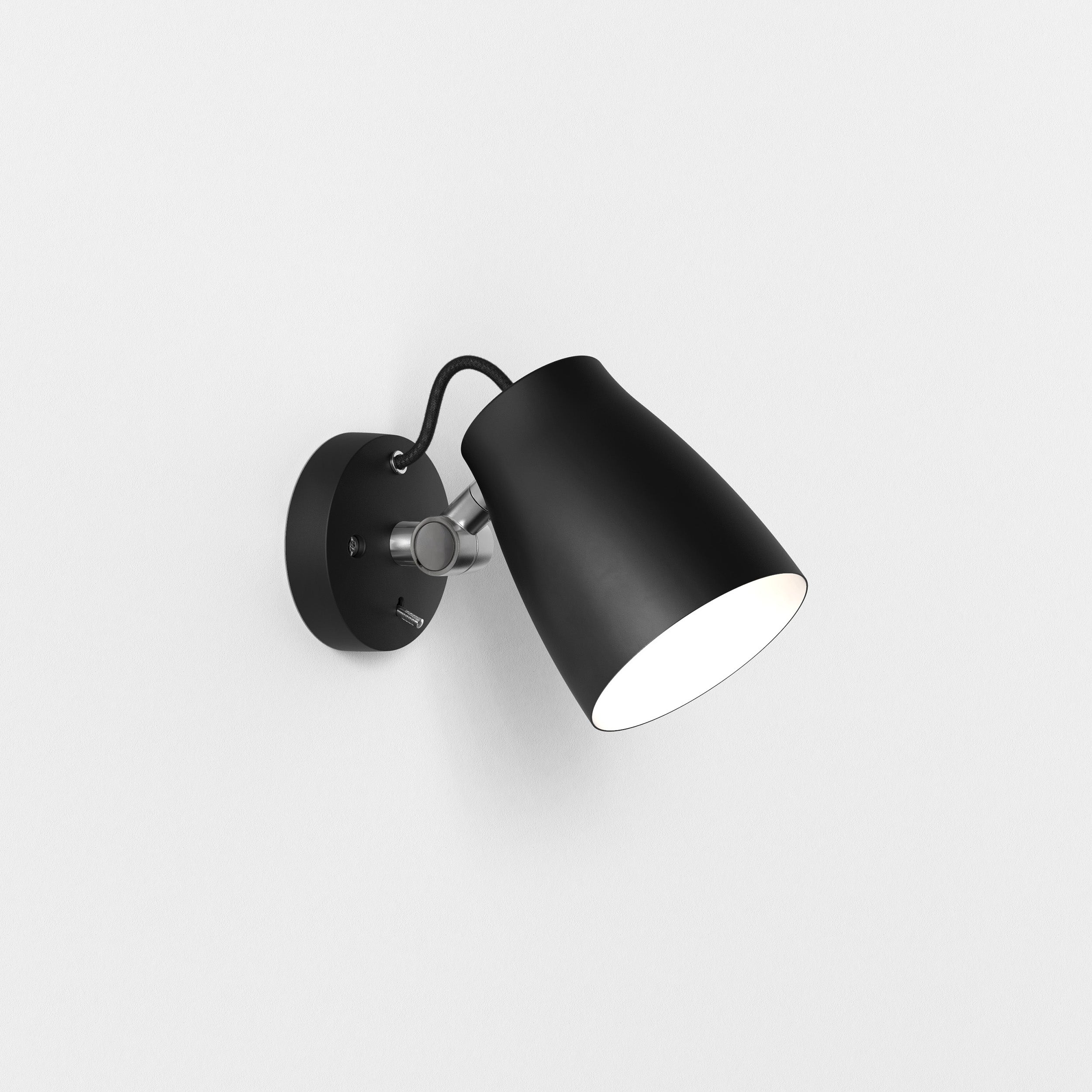 Astro Lighting Atelier Wall Wall Light Fixtures Astro Lighting 9.65x4.8x7.28 Matt Black No, E26/Medium