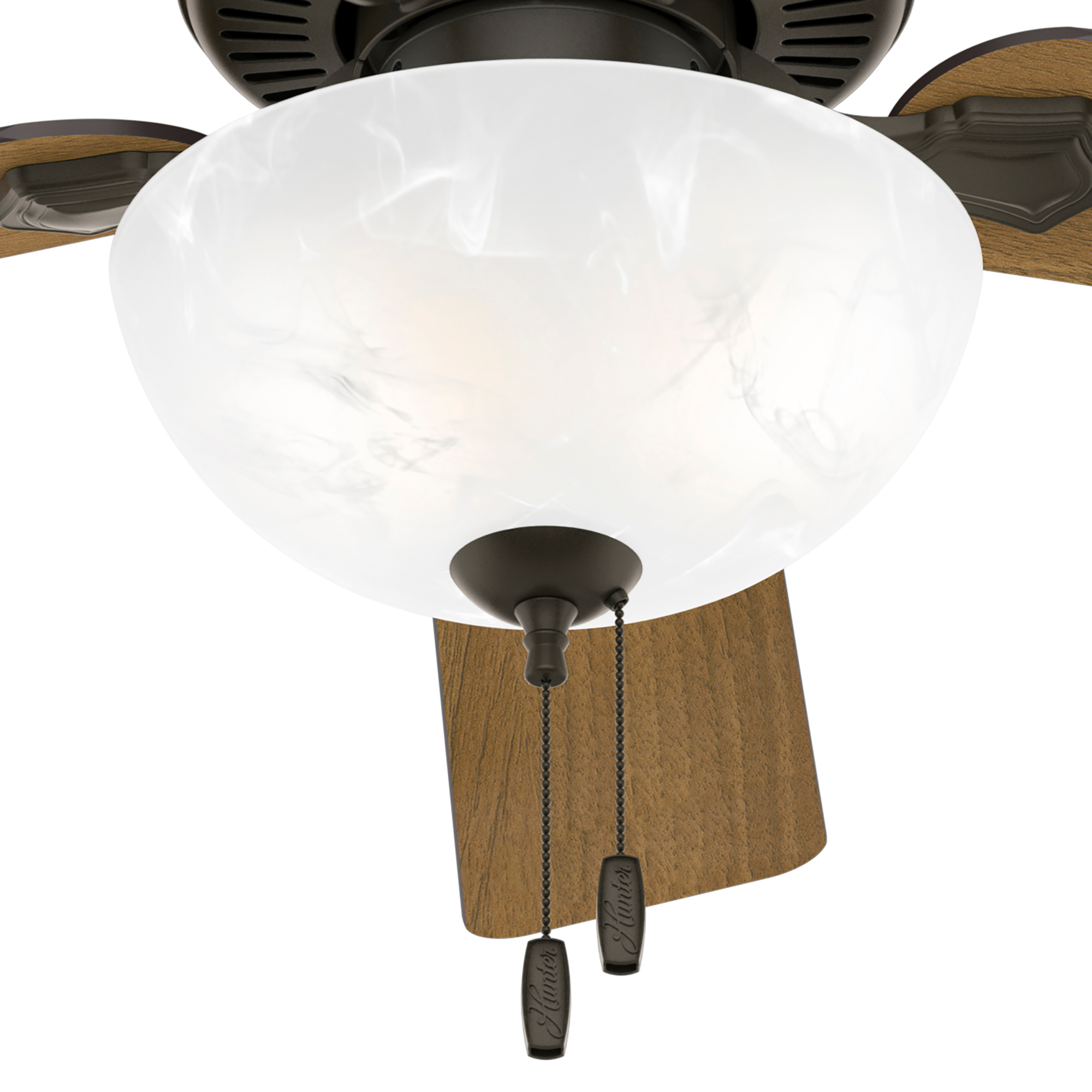 Hunter 52 inch Swanson Ceiling Fan with LED Light Kit and Pull Chain Indoor Ceiling Fans Hunter   