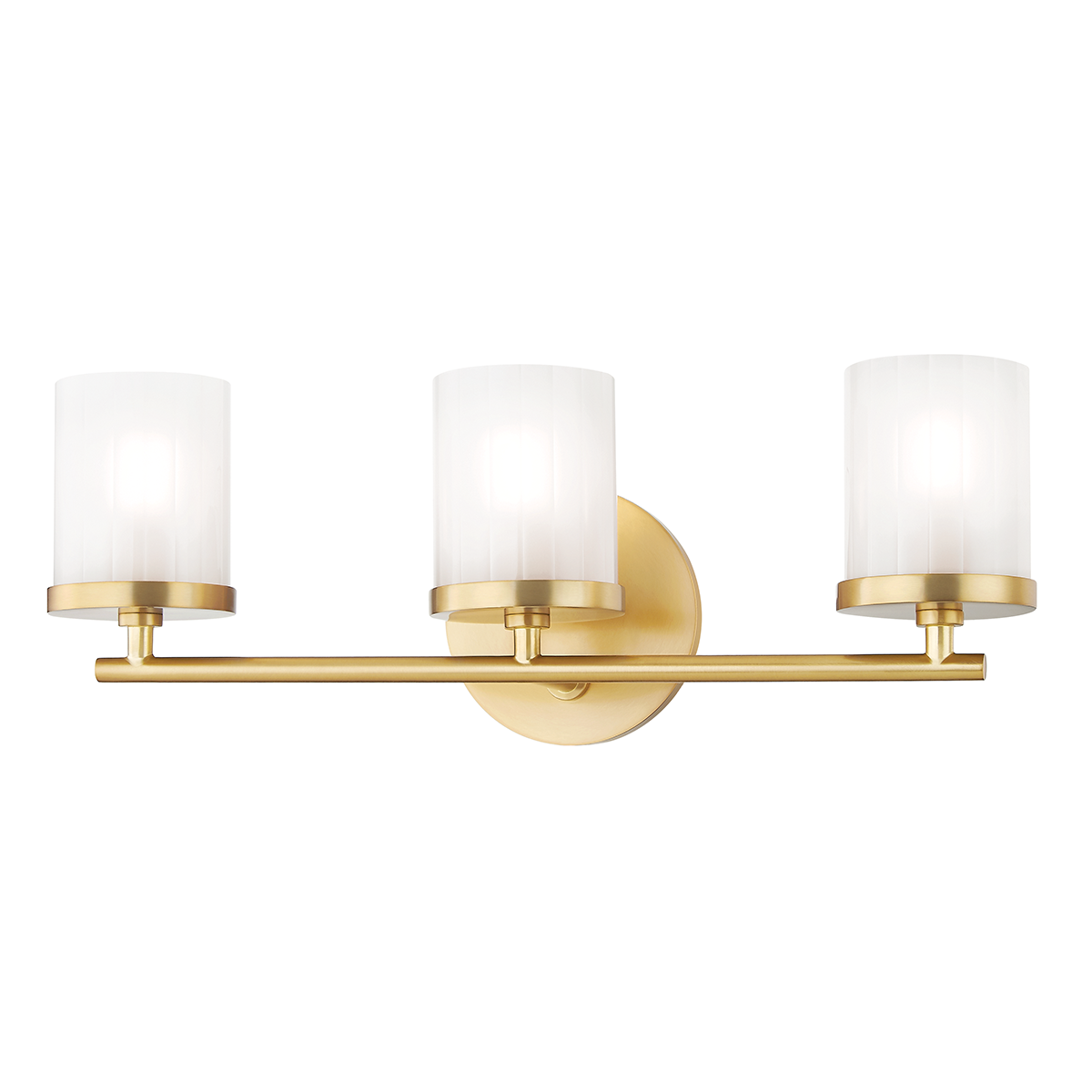 Hudson Valley Lighting Ryan 3 Light Bath Bracket H239303 Wall Light Fixtures Mitzi Aged Brass  