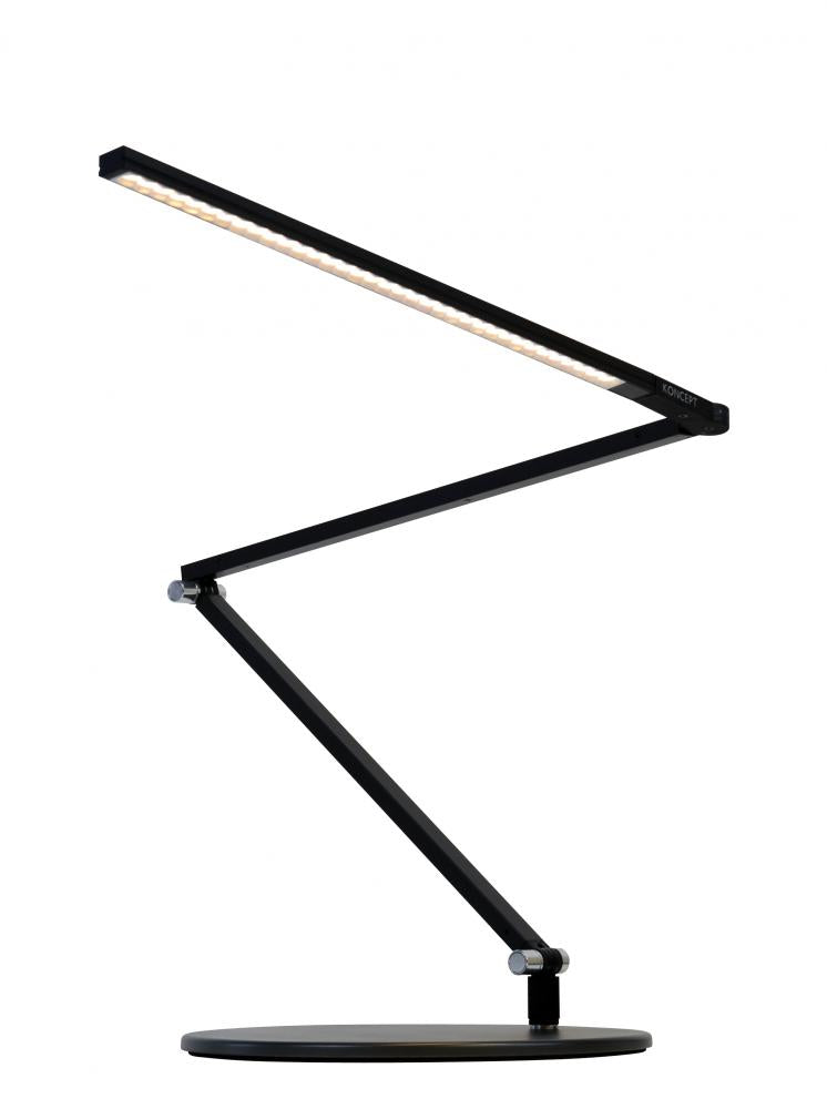 Koncept Inc Z-Bar slim Desk Lamp with base (Cool Light; Metallic Black) AR3200-CD-MBK-DSK