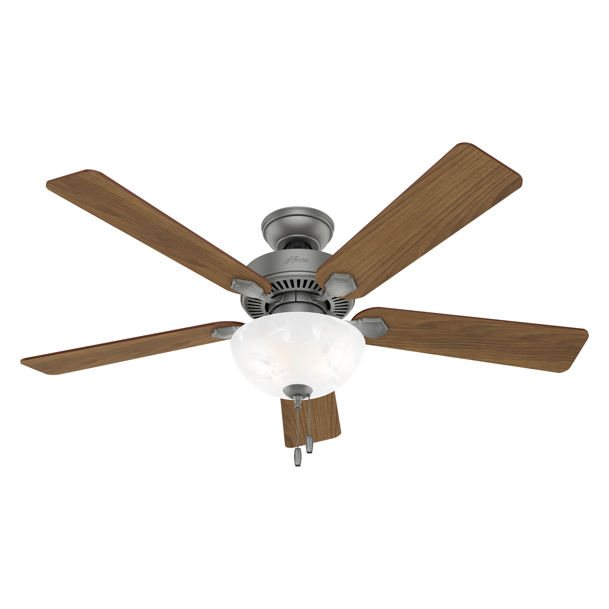 Hunter 52 inch Swanson Ceiling Fan with LED Light Kit and Pull Chain Indoor Ceiling Fans Hunter   