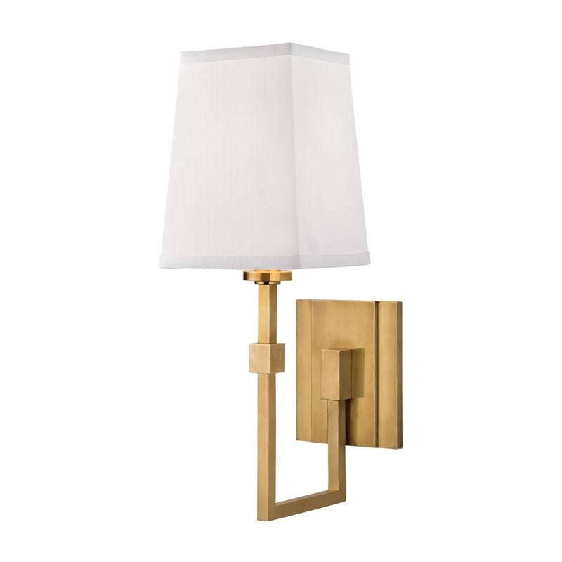 Fletcher - 1 LIGHT WALL SCONCE Wall Light Fixtures Hudson Valley Lighting Aged Brass  