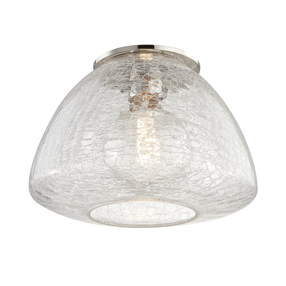 Hudson Valley Lighting Maya 1 Light Large Flush Mount H216501L Flush Mount Ceiling Light Mitzi Polished Nickel  