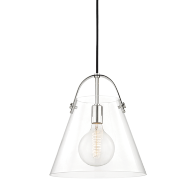 Hudson Valley Lighting Karin 1 Light Large Pendant H162701L Mini Pendant Mitzi Polished Nickel  