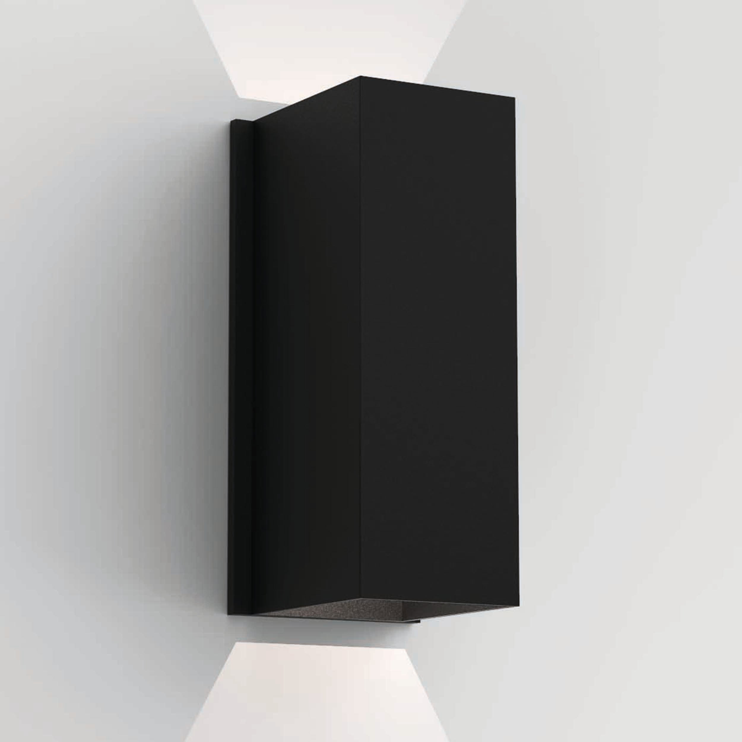 Astro Lighting Oslo Wall Sconces Astro Lighting 4.57x4.33x10.04 Textured Black Yes (Integral), COB LED