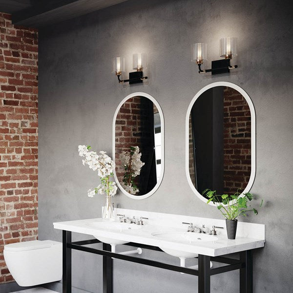 Kichler Menillo™ 38.5" LED Vanity Mirror with Etched Glass 86008 Mirror Kichler   