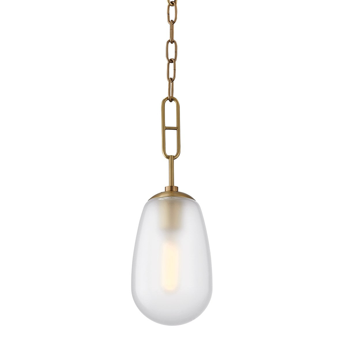 Bruckner - 1 LIGHT SMALL PENDANT Pendant Hudson Valley Lighting Aged Brass  