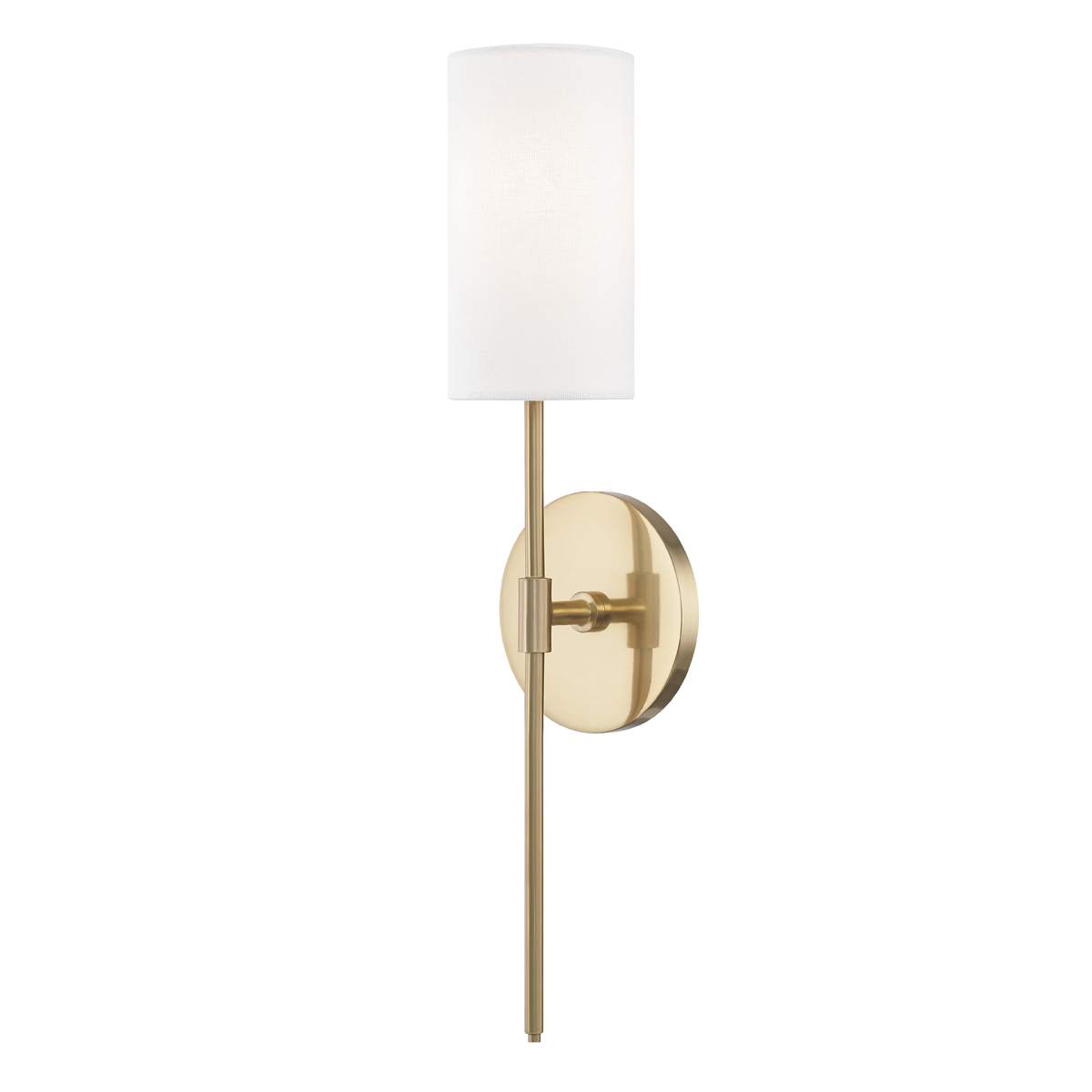 Hudson Valley Lighting Olivia 1 Light Sconces H223101 Wall Sconces Mitzi Aged Brass  