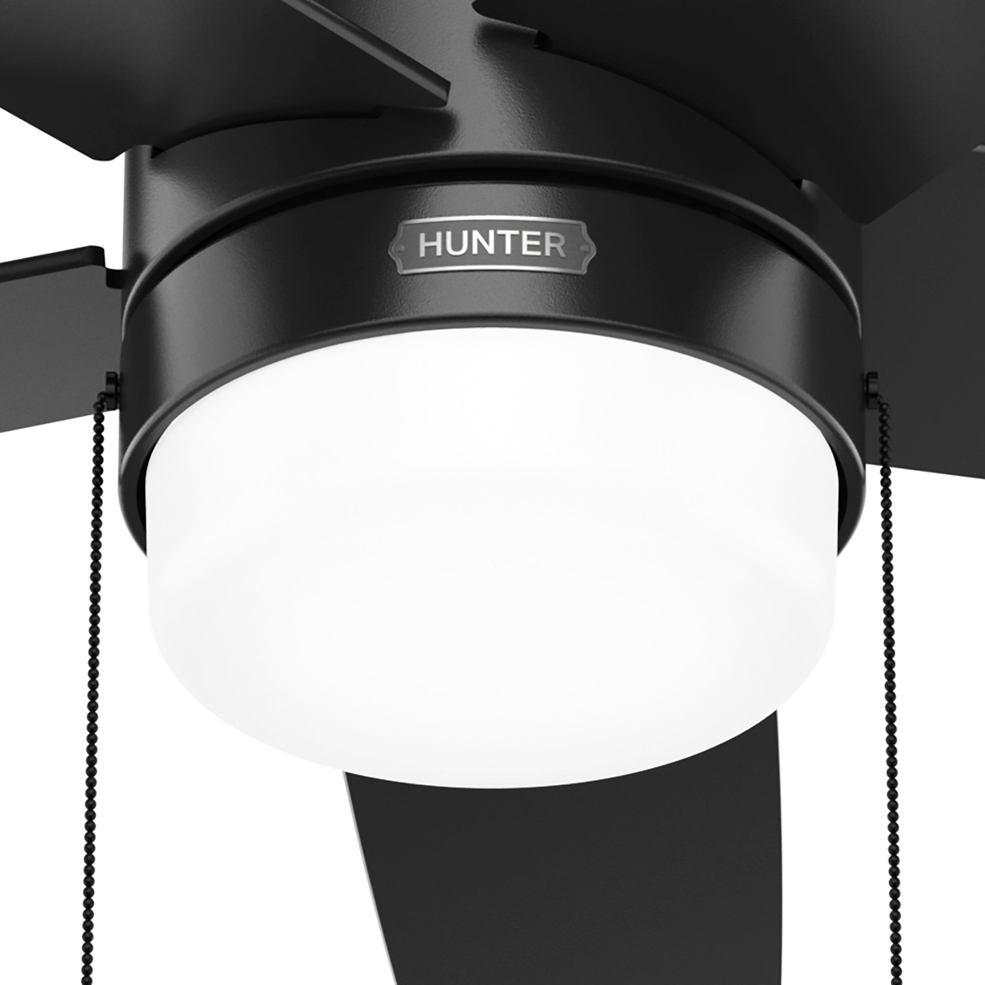 Hunter 52 inch Bardot Ceiling Fan with LED Light Kit and Pull Chain Indoor Ceiling Fans Hunter   