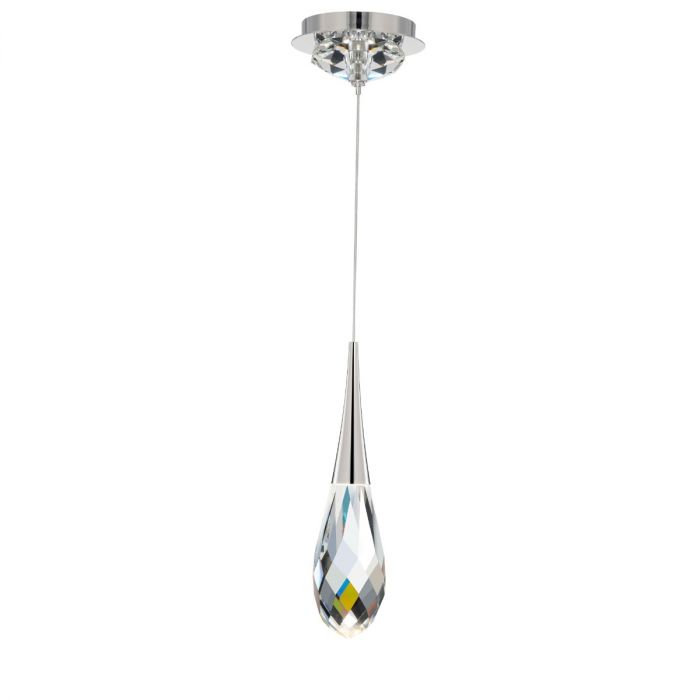 Schonbek Beyond Hibiscus Pendant Mini-Pendants Schonbek Beyond Polished Nickel  