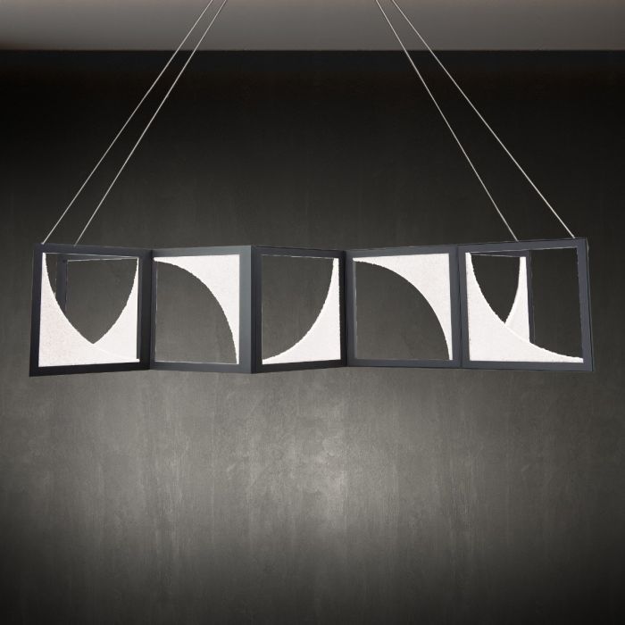 Schonbek Beyond Luna Pendant Linear Suspension Light Schonbek Beyond Black  