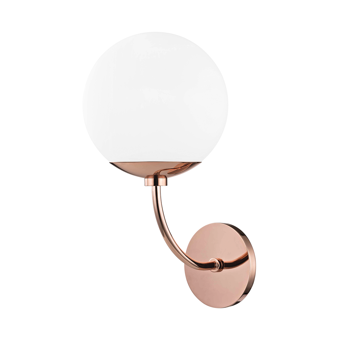 Hudson Valley Lighting Carrie 1 Light Sconces H160101 Wall Sconces Mitzi Polished Copper  