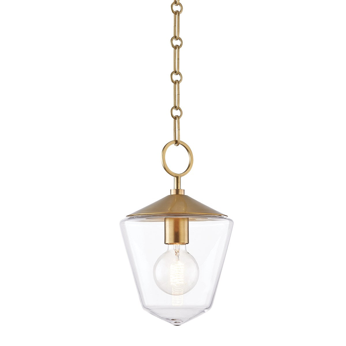 Greene - 1 LIGHT SMALL PENDANT Ceiling Lanterns Hudson Valley Lighting Aged Brass  