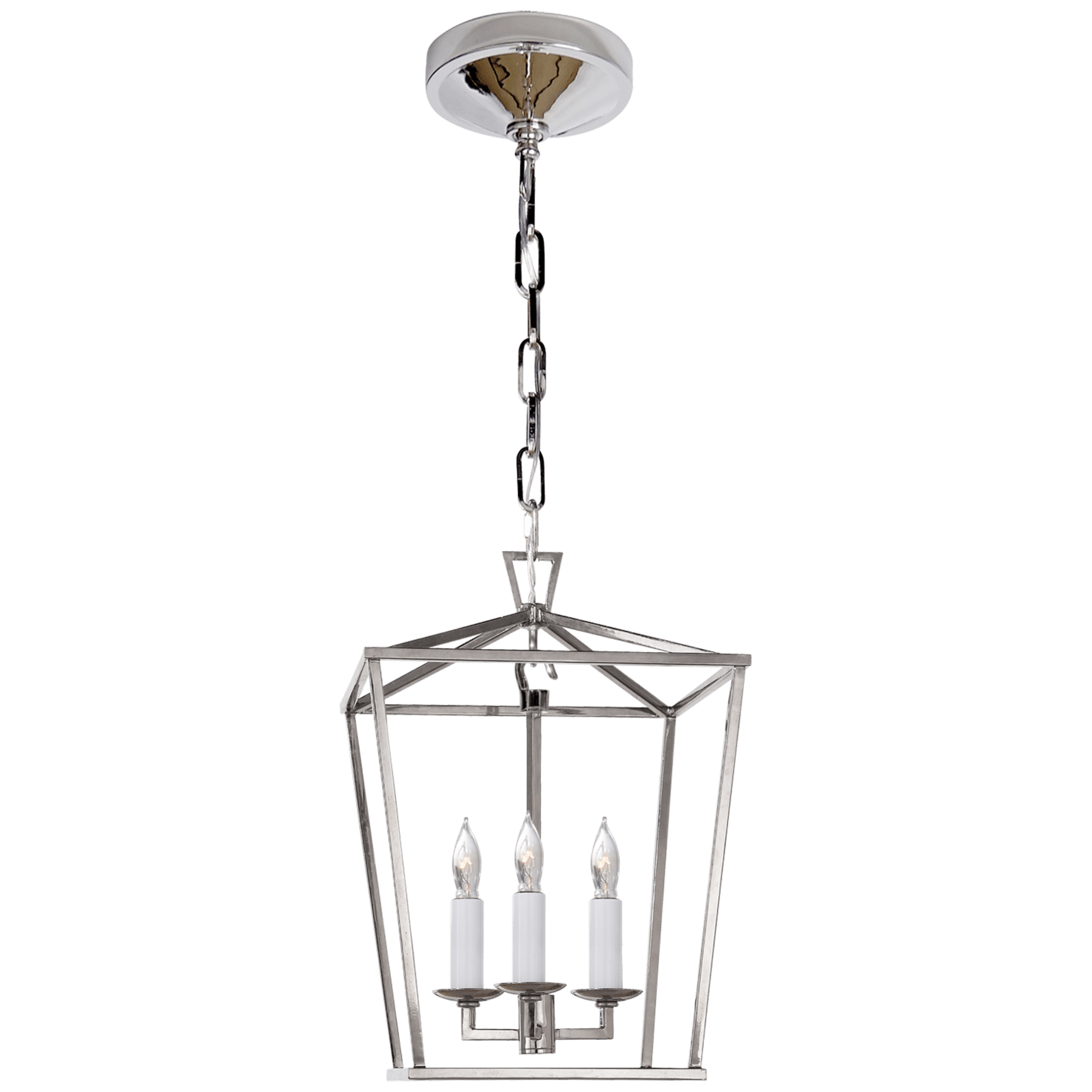 Visual Comfort Darlana Mini Lantern Pendants Visual Comfort & Co. Polished Nickel No Option 