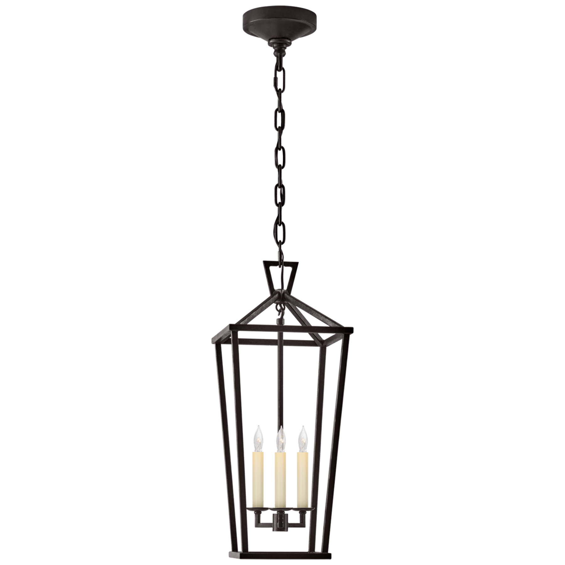 Visual Comfort Darlana Large Tall Lantern Lantern Visual Comfort Aged Iron No Option 