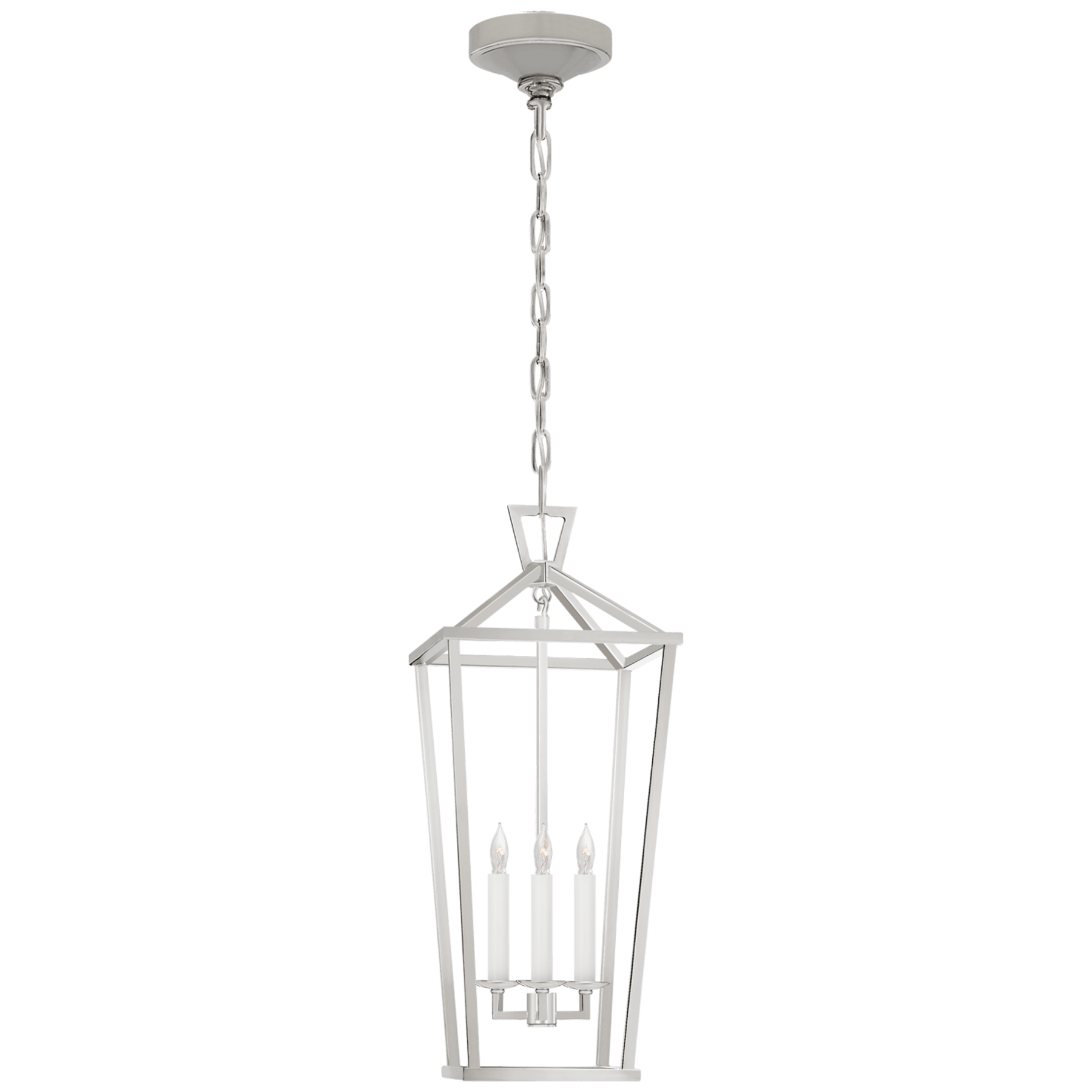 Visual Comfort Darlana Large Tall Lantern Lantern Visual Comfort Polished Nickel No Option 