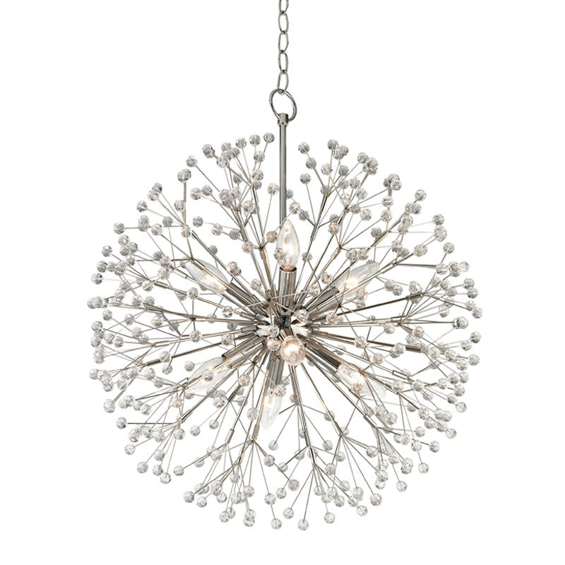 Dunkirk - 8 LIGHT CHANDELIER Chandeliers Hudson Valley Lighting Polished Nickel  