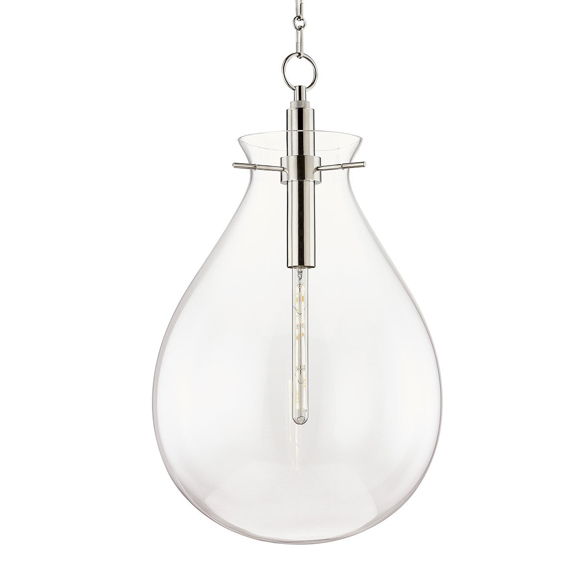 Ivy - 1 LIGHT LARGE PENDANT Pendants Hudson Valley Lighting Polished Nickel  