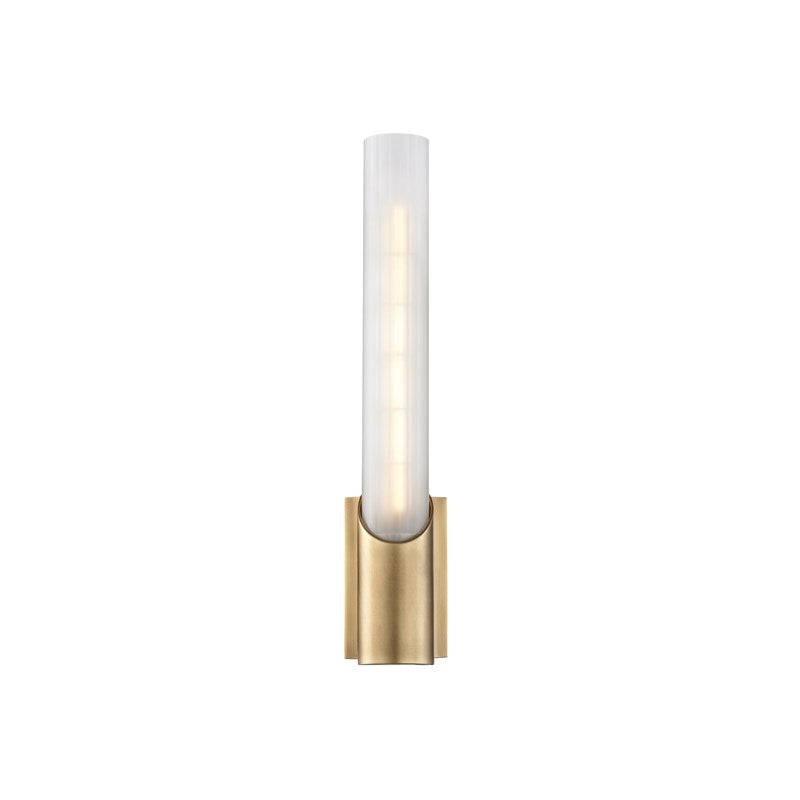 Pylon - 1 LIGHT WALL SCONCE Wall Light Fixtures Hudson Valley Lighting Aged Brass  