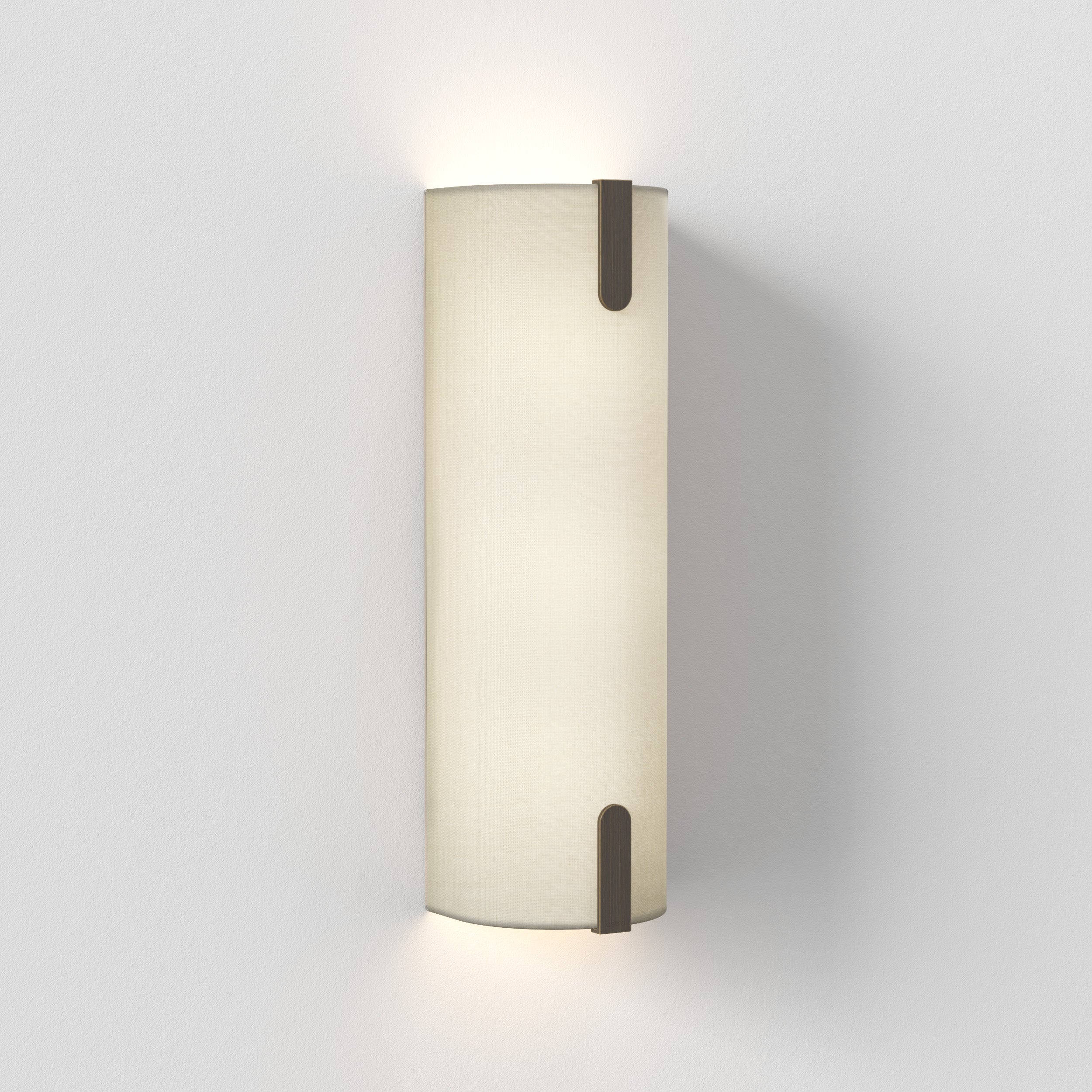 Astro Lighting Elba Wall Wall Sconces Astro Lighting 3.94x4.92x15.75 Putty Fabric No, LED E26/Medium