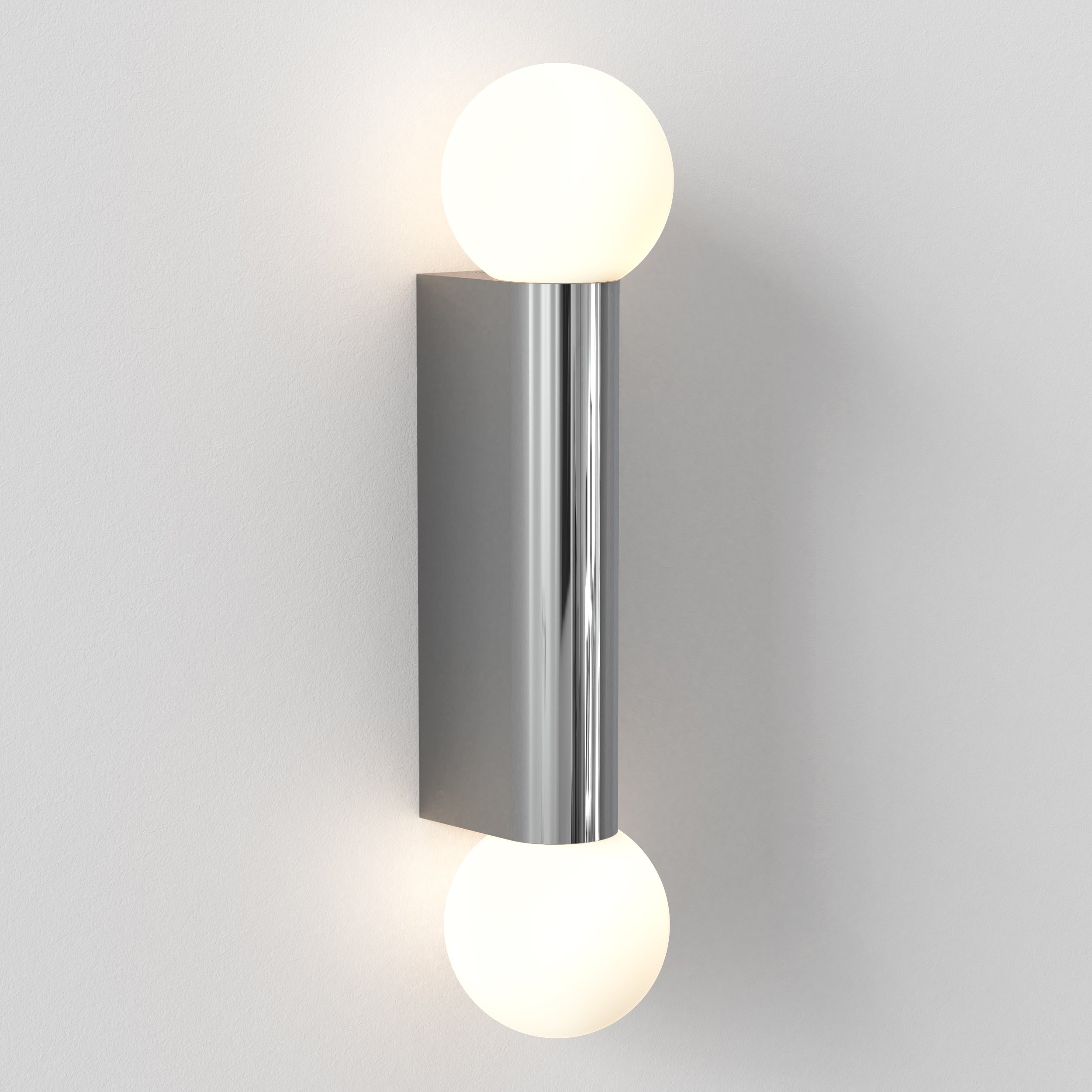 Astro Lighting Ortona Twin Wall Sconces Astro Lighting 4.25x4.33x15.16 Polished Chrome No, G9