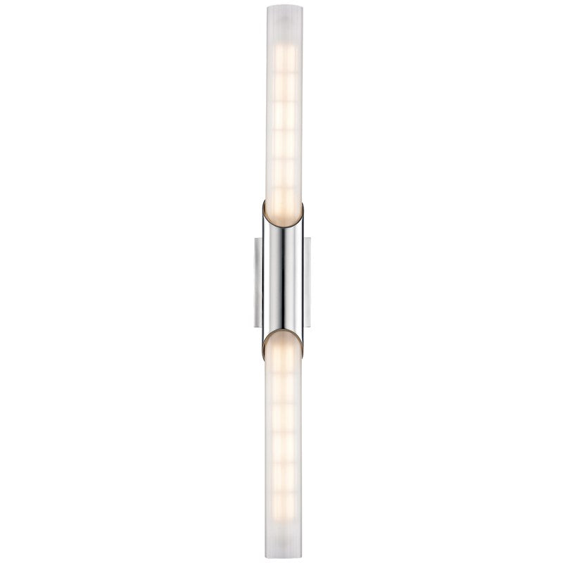 PYLON - 2 LIGHT WALL SCONCE Wall Light Fixtures Hudson Valley Lighting Polished Chrome  