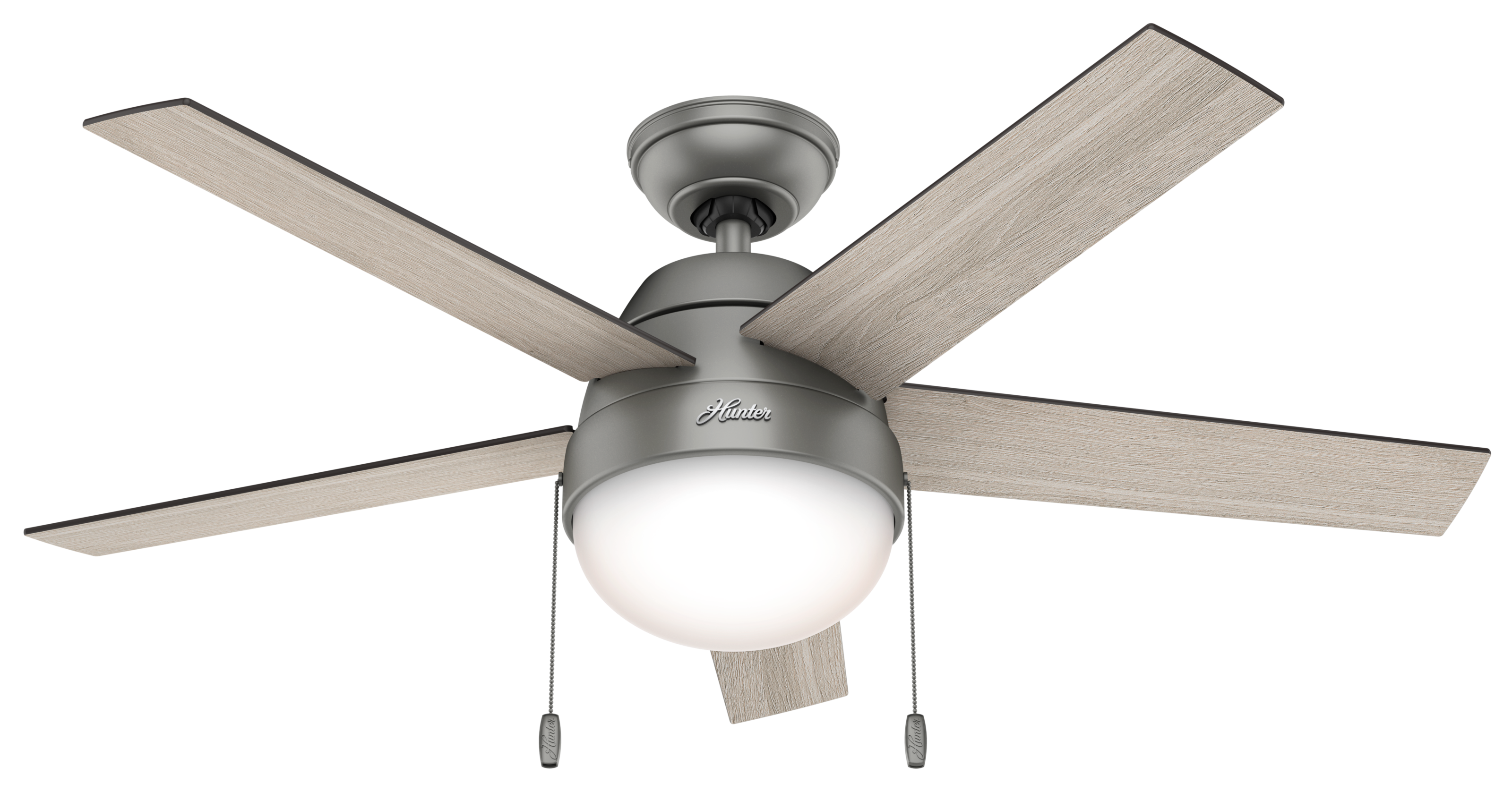 Hunter 46 inch Anslee Ceiling Fan with LED Light Kit and Pull Chain