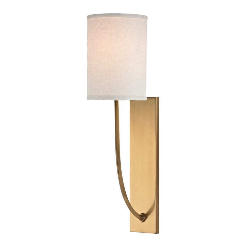 Colton - 1 LIGHT WALL SCONCE Wall Sconces Hudson Valley Lighting Aged Brass  