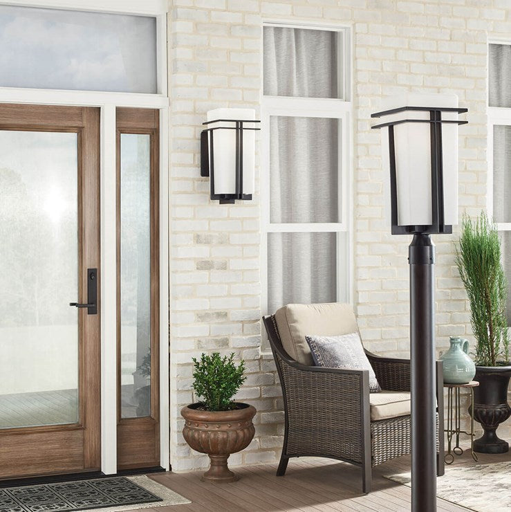 Kichler Tremillo  Outdoor Post Lantern Pier & Post Mount Lights Kichler Black 8.25x20 