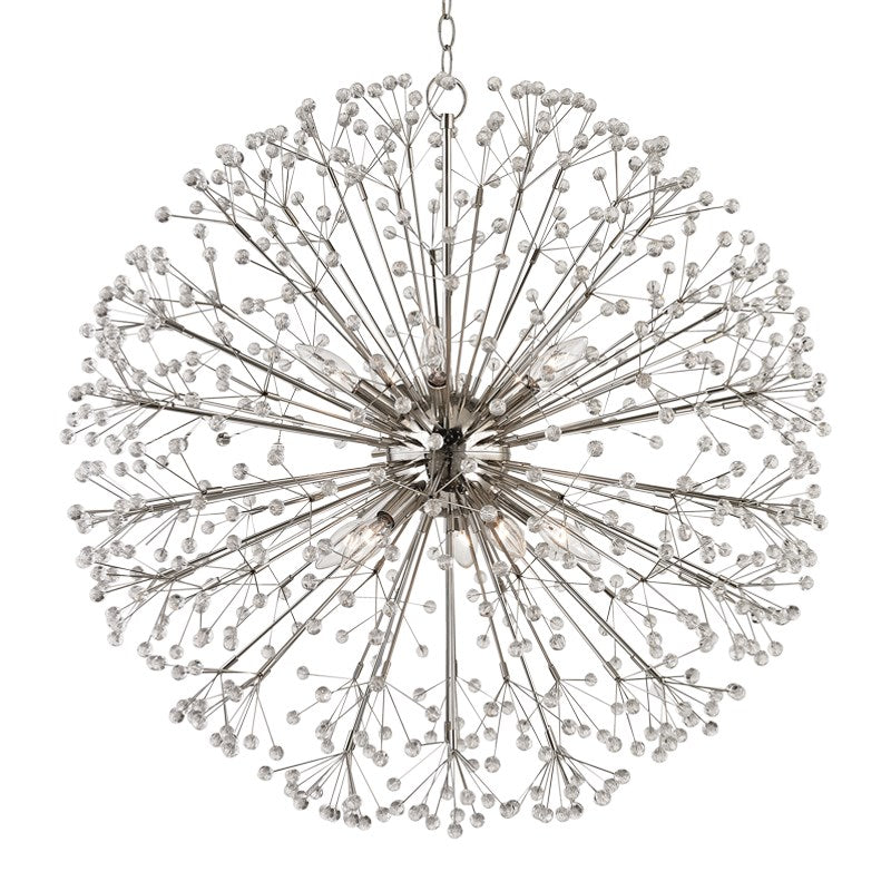 Dunkirk - 10 LIGHT CHANDELIER Chandeliers Hudson Valley Lighting Polished Nickel  