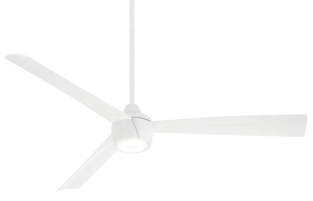 Minka Aire Skinnie 56" Coastal Environment Outdoor Ceiling Fan F626L Ceiling Fan Minka-Aire Flat White  