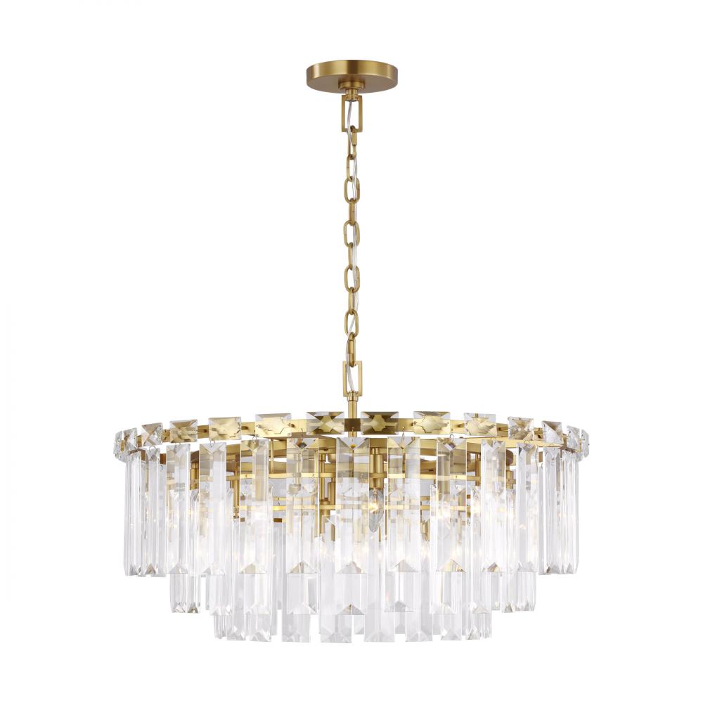 Generation Lighting  16 - Light Large Chandelier CC12716BBS Chandeliers Generation Lighting Brass  