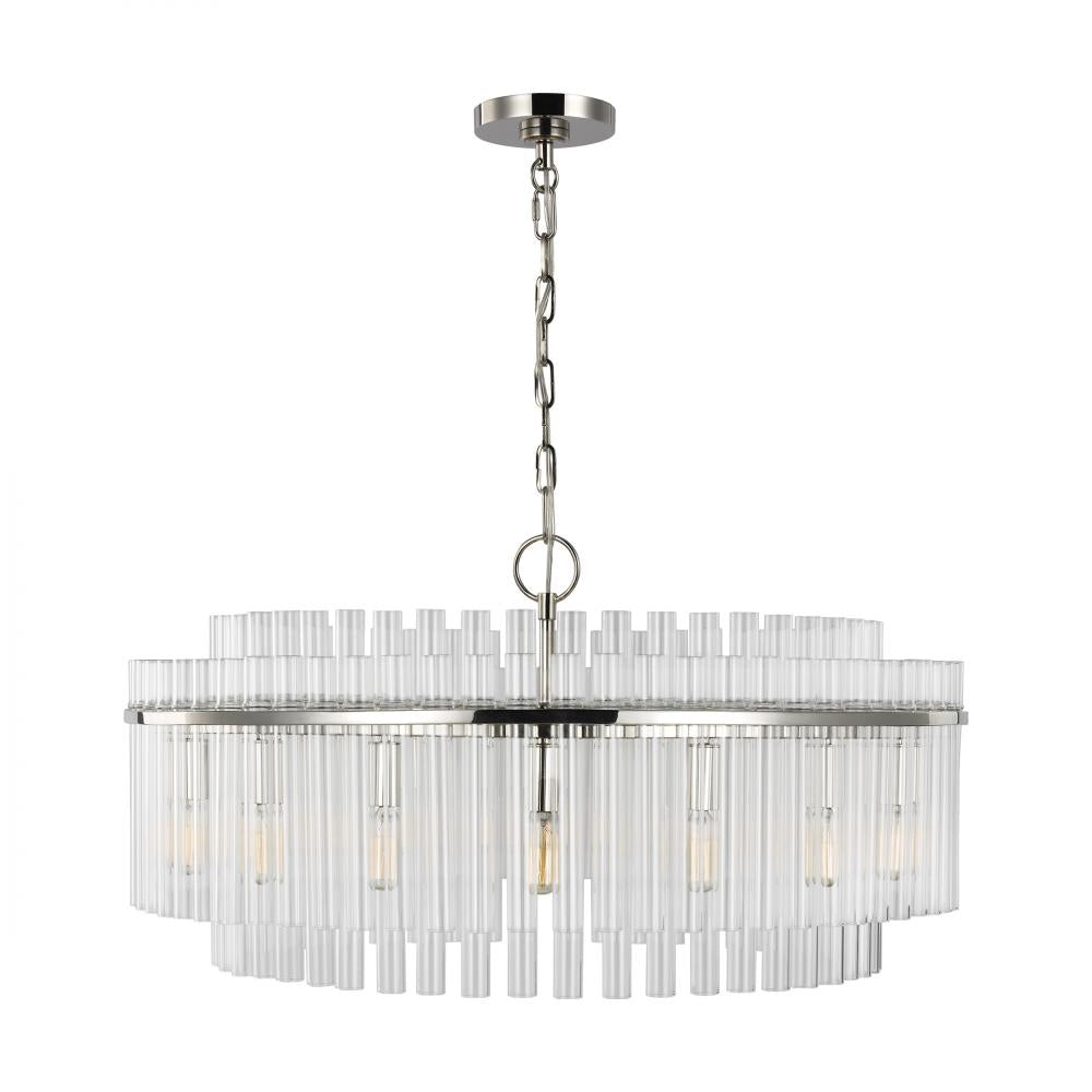 Generation Lighting  16 - Light Large Chandelier CC12916PN Chandeliers Generation Lighting Nickel  