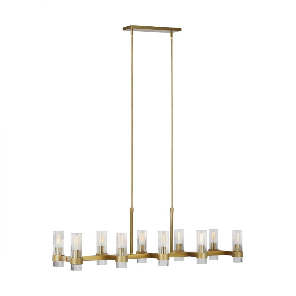 Generation Lighting 10 - Light Linear Chandelier CC13810BBS